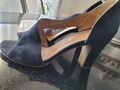 Pumps Gr.39, blau, elegant Echtleder Varese Italien