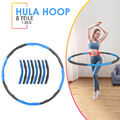 Hula Hoop Reifen - Fitness Erwachsene Hoopdance Bauchtrainer - 8 Teile; 1,2kg