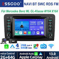 Android13 Für Mercedes Benz W164 GL320 ML350 X164 DAB Autoradio GPS Navi WIFI FM