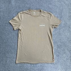 LEVIS Herren Retro T-Shirt Kurzarm Medium Slim Fit Logo Classic 10513 Beige