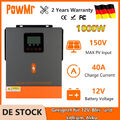 PowMr 600W 12V Solar Hybrid Wechselrichter MPPT 40A Ladegerät 150Vdc Input