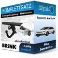 Für Kia Sorento 2012-2015 BRINK Anhängerkupplung abnehmbar + 13polig E-Satz neu