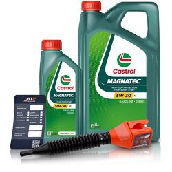 1 L + 5 L LITER CASTROL MAGNATEC STOP-START 5W-30 A5 MOTOR-ÖL MOTOREN-ÖL 730### INKL. ÖLWECHSEL-ANHÄNGER + EINFÜLLTRICHTER ###