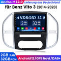 DAB+ Für Mercedes Benz Vito W447 10" Autoradio GPS Navi Android 12 USB SWC 2+32G