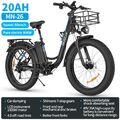 Ridstar 26 Zoll Elektrofahrrad 1500W Pedelec E-City Bike 48V20AH Damen/Herren EU