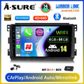 DAB+ 8-Core Android 14 AutoRadio Carplay WiFi RDS Für Smart Fortwo 451 2005-2010
