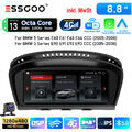 Autoradio Android 13 4+64G Carplay GPS WIFI KAM Für BMW 5er E60 E61 E90 E91 CCC