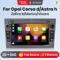 2+64G Carplay Autoradio Android 13 GPS NAVI Für Opel Corsa D Astra H Vivaro DAB+