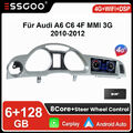 DAB Für Audi A6 C6 4F MMI 3G 2010-2012 8Kern Carplay Android 13 Autoradio 6+128G