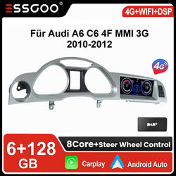 DAB Für Audi A6 C6 4F MMI 3G 2010-2012 8Kern Carplay Android 13 Autoradio 6+128G