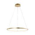 LED Pendellampe gold farbend Leuchtring 60cm warmweiß modern Hängelampe Esstisch