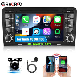 32GB Für Audi A3 S3 RS3 8P1 8PA 7" Carplay Android 13 Autoradio GPS Navi Kamera