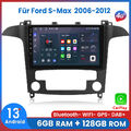 Für Ford S-Max WA6 2006-2014 Carplay Android13 Autoradio GPS NAVI BT DAB+ 6+128G