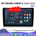 DAB+ 4+64G Android13 Autoradio Carplay Für Skoda Fabia II 2008-2013 GPS NAVI SWC