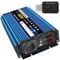 12V Wechselrichter Reiner Sinus 4000W Camping Solar PV Inverter 2000W  230V USB