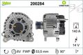 Valeo 200284 Generator für Audi Skoda VW Seat Q3 + Sportback + Q2 + A3 2012->