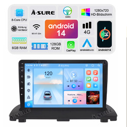 6+128G Android14 Autoradio GPS Navi 8 Core DSP Carplay Für Volvo XC90 2004-2014