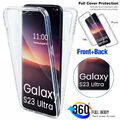Hülle für Samsung S23 S22 Ultra S21 S20 FE A54 360-Grad-Schutz Tasche Full Cover