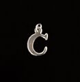 925 Sterling Silber Buchstabe C Alphabet Name Initiale Charm Anhänger