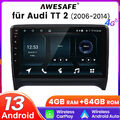 Carplay Autoradio für Audi TT MK2 8J 2006-2014 GPS Navi Android 13 4+64GB DAB+ 