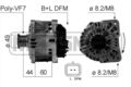 ERA Lichtmaschine Generator Lima 210509A für OPEL NISSAN RENAULT VIVARO X83 Bus