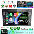 Carplay Autoradio Android 13 2+64G GPS RDS MIK ASP BT Für Opel Astra H Corsa C/D