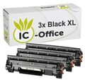 3x XL Toner Black BK für HP44A CF244A LaserJet Pro M15a M15w M17a M17w M28a M28w