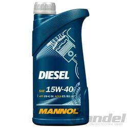 1L MANNOL SAE 15W-40 DIESEL MOTORÖL passend für MB 229.1 MAN 271 VW 505/501.01