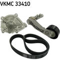 SKF VKMC 33410 Wasserpumpe Keilrippenriemensatz für PEUGEOT CITROEN MINI