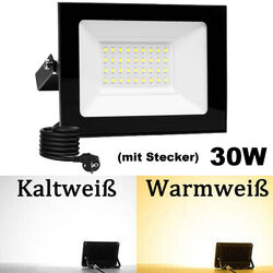 LED Fluter 10W 20W 30W 50W 70W 100W 200W 300W Außen Strahler Scheinwerfer IP65