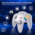 2.4 GHz Wireless N64 Gamepad for Nintendo 64/Switch/PC Mac Windows w/ Rumble Pak