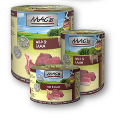 MAC's Dog ¦ Wild & Lamm - 6 x 200g ¦ nasses Hundefutter in Dosen (9,99 EUR/kg)