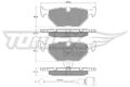 TOMEX Brakes Bremsbelagsatz, Scheibenbremse TX 10-701 für BMW