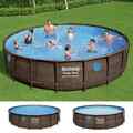 Bestway Power Steel Swimming Pool Set Schwimmbad Schwimmbecken mehrere Auswahl