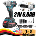 Schlagschrauber Akku 21V 1/2" Gebürstet Cordless Drehmoment 520Nm mit LED-Licht