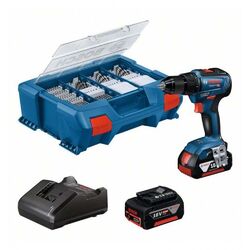 Bosch Akku-Bohrschrauber GSR 18V-55 mit 2 x 4,0 Ah-Li-Ion-Akku