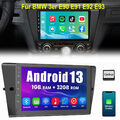 1+32G Für BMW 3er E90 E91 E92 E93 9'' Carplay Autoradio Android 13 GPS Navi RDS