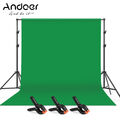 3x2m Fotostudio Hintergrundsystem Teleskop Hintergrund Stativ Set m. Tasche U7I4