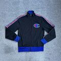 CHAMPION Herren Retro Trainingsjacke Gr. S Sportjacke Pullover Logo 19700 Blau