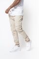 Valere Milano Herren Cargohose Kampf Chinos schmale Baumwolle konische Joggerhose