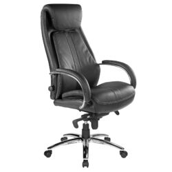 Kijng Chefsessel Throne Schwarz Leder Ergonomischer Bürostuhl Schreibtischstuhl