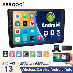 Android 13 4+64G 9" 2 DIN Autoradio DAB+ Carplay KAM USB GPS Navi FM RDS WiFi BT