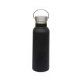 Edelstahl Thermoflasche schwarz (500 ml) mit Stahldeckel Retro - DORAs