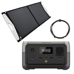 EcoFlow River 2 0% MwSt §12 III UstG 256Wh Powerstation mit 100W Solarpanel