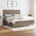 Boxspringbett mit Matratze Bettgestell Polsterbett Lattenrost Bett Stoff vidaXL