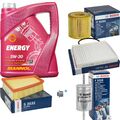 BOSCH inspektionspaket 5 L MANNOL 5W-30 Energy für VW Polo 9N_ 1.2