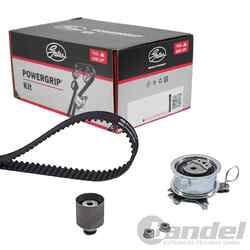 GATES PowerGrip ZAHNRIEMEN-SATZ OHNE WASSERPUMPE passend für AUDI A2 A3 A4 A6