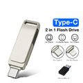 2TB 1TB Typ C Metall USB 3.0 Flash Drive Speichersticks für iPhone iPad Android