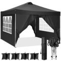 3x3m Pavillon Wasserdicht Gartenzelt Faltpavillon Partyzelt Popup UV-Schutz Zelt