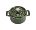 Staub Cocotte Bräter 24 cm basilikumgrün rund Kochgeschirr Gartöpfe Topf Pfanne